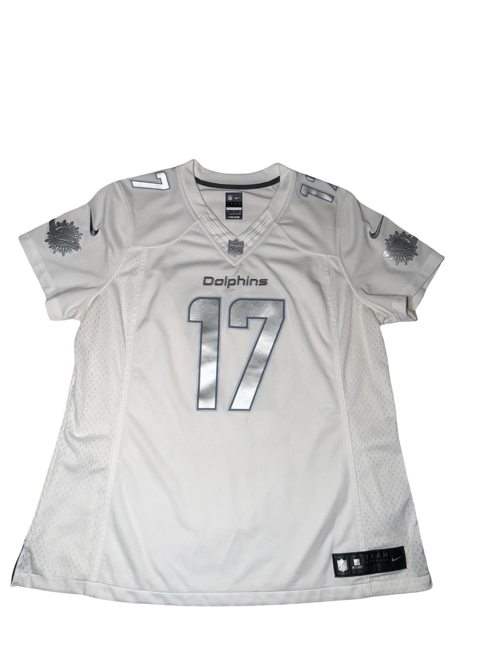 Nike NFL Miami Dolphins Ryan Tannehill #17 Metallic Foil Football Jersey